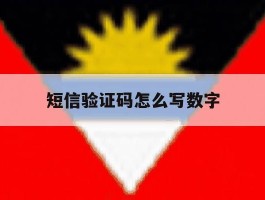 短信验证码怎么写数字