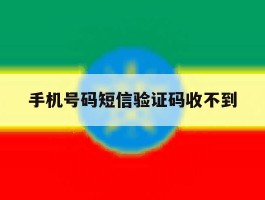 手机号码短信验证码收不到