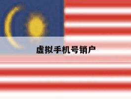 虚拟手机号销户
