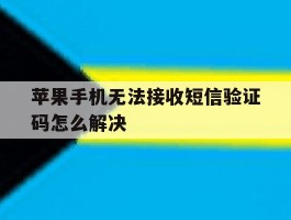 苹果手机无法接收短信验证码怎么解决