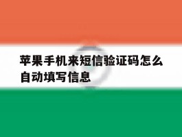 苹果手机来短信验证码怎么自动填写信息