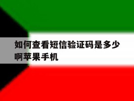 如何查看短信验证码是多少啊苹果手机的简单介绍