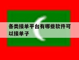 各类接单平台有哪些软件可以接单子