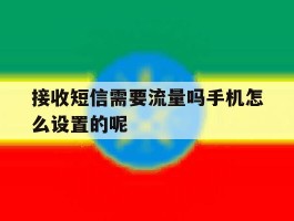 关于接收短信需要流量吗手机怎么设置的呢的信息