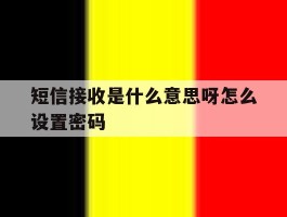 短信接收是什么意思呀怎么设置密码
