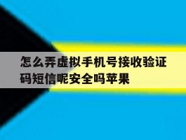 关于怎么弄虚拟手机号接收验证码短信呢安全吗苹果的信息