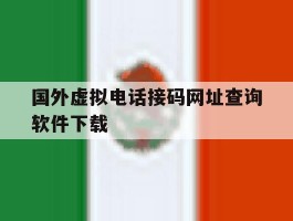 国外虚拟电话接码网址查询软件下载