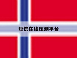短信在线压测平台