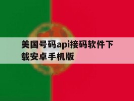 美国号码api接码软件下载安卓手机版的简单介绍