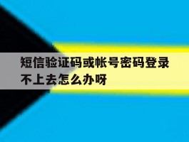 包含短信验证码或帐号密码登录不上去怎么办呀的词条