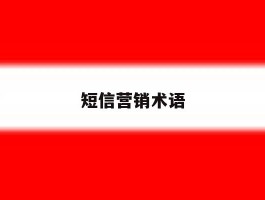 短信营销术语