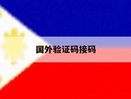 国外验证码接码