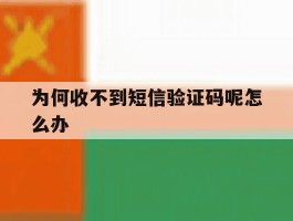 为何收不到短信验证码呢怎么办