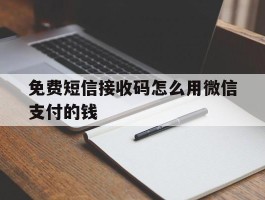 免费短信接收码怎么用微信支付的钱