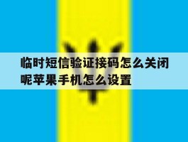 临时短信验证接码怎么关闭呢苹果手机怎么设置的简单介绍