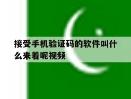 接受手机验证码的软件叫什么来着呢视频