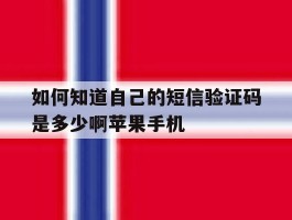 包含如何知道自己的短信验证码是多少啊苹果手机的词条