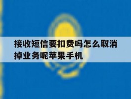 接收短信要扣费吗怎么取消掉业务呢苹果手机的简单介绍