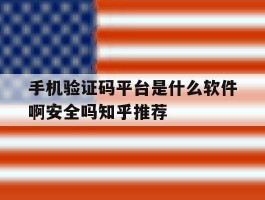 手机验证码平台是什么软件啊安全吗知乎推荐