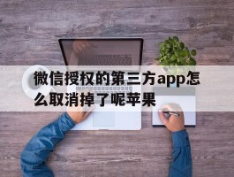 微信授权的第三方app怎么取消掉了呢苹果