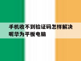 手机收不到验证码怎样解决呢华为平板电脑