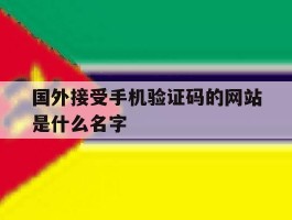 国外接受手机验证码的网站是什么名字
