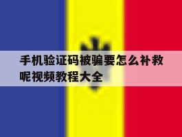 手机验证码被骗要怎么补救呢视频教程大全