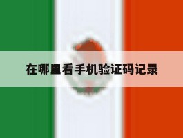 在哪里看手机验证码记录