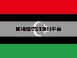 能接微信的接码平台