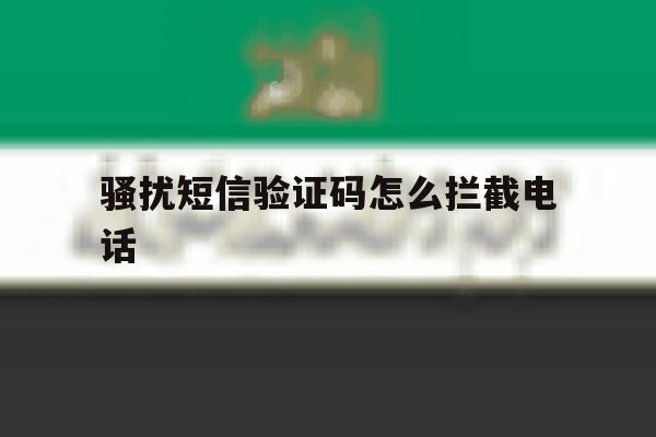 骚扰短信验证码怎么拦截电话 骚扰短信验证码怎么拦截电话