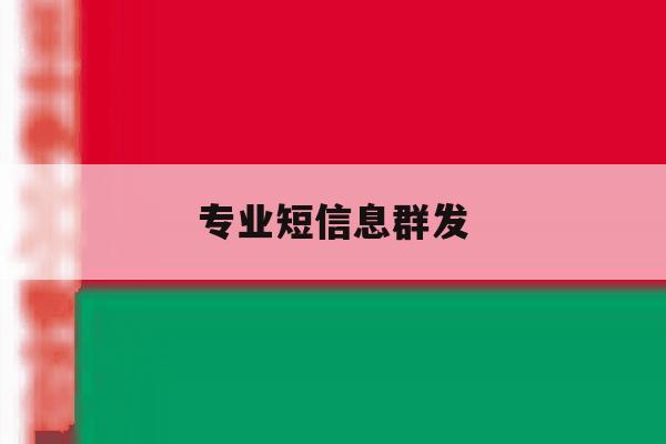 专业短信息群发 专业短信息群发