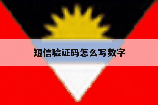短信验证码怎么写数字 短信验证码怎么写数字