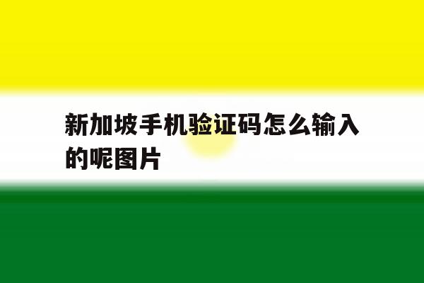 包含新加坡手机验证码怎么输入的呢图片的词条 包含新加坡手机验证码怎么输入的呢图片的词条
