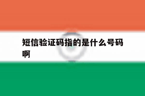 短信验证码指的是什么号码啊 短信验证码指的是什么号码啊