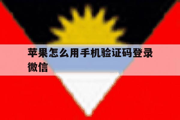 苹果怎么用手机验证码登录微信