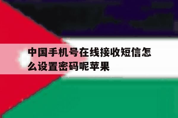 中国手机号在线接收短信怎么设置密码呢苹果的简单介绍 中国手机号在线接收短信怎么设置密码呢苹果的简单介绍