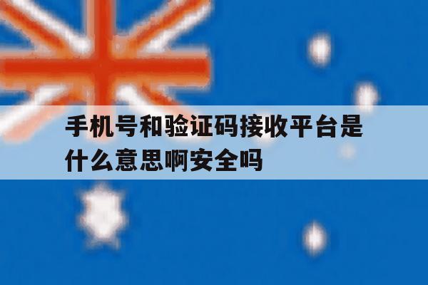 手机号和验证码接收平台是什么意思啊安全吗的简单介绍 手机号和验证码接收平台是什么意思啊安全吗的简单介绍