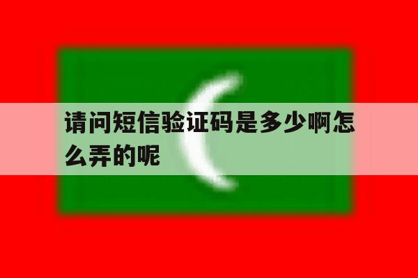 请问短信验证码是多少啊怎么弄的呢 请问短信验证码是多少啊怎么弄的呢