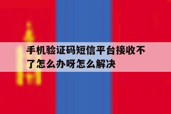 手机验证码短信平台接收不了怎么办呀怎么解决的简单介绍 手机验证码短信平台接收不了怎么办呀怎么解决的简单介绍