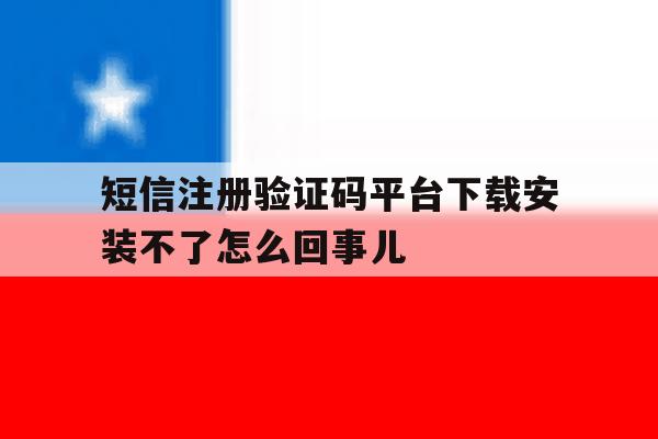 包含短信注册验证码平台下载安装不了怎么回事儿的词条