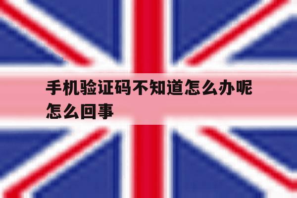 手机验证码不知道怎么办呢怎么回事 手机验证码不知道怎么办呢怎么回事