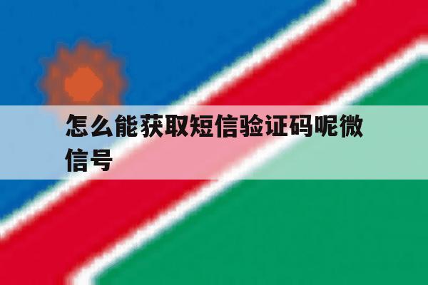 怎么能获取短信验证码呢微信号 怎么能获取短信验证码呢微信号