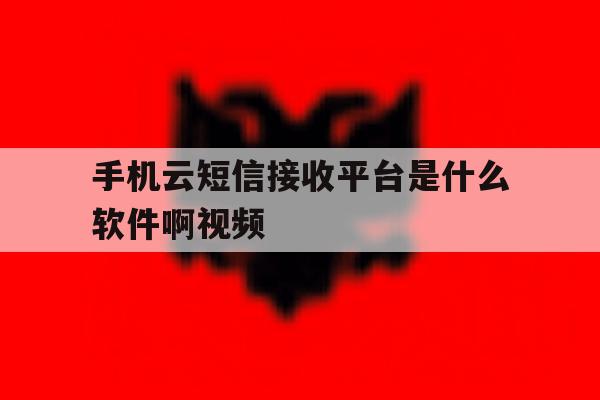 手机云短信接收平台是什么软件啊视频 手机云短信接收平台是什么软件啊视频