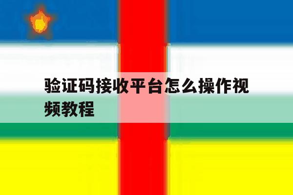 验证码接收平台怎么操作视频教程 验证码接收平台怎么操作视频教程