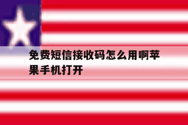 免费短信接收码怎么用啊苹果手机打开 免费短信接收码怎么用啊苹果手机打开