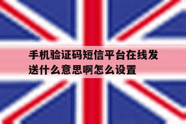 关于手机验证码短信平台在线发送什么意思啊怎么设置的信息 关于手机验证码短信平台在线发送什么意思啊怎么设置的信息