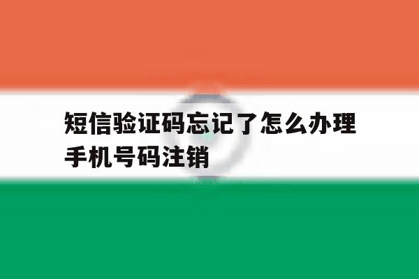 短信验证码忘记了怎么办理手机号码注销的简单介绍 短信验证码忘记了怎么办理手机号码注销的简单介绍