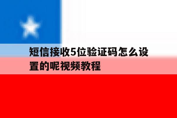 短信接收5位验证码怎么设置的呢视频教程 短信接收5位验证码怎么设置的呢视频教程