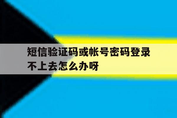 包含短信验证码或帐号密码登录不上去怎么办呀的词条