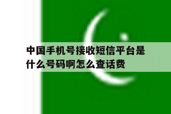 关于中国手机号接收短信平台是什么号码啊怎么查话费的信息 关于中国手机号接收短信平台是什么号码啊怎么查话费的信息